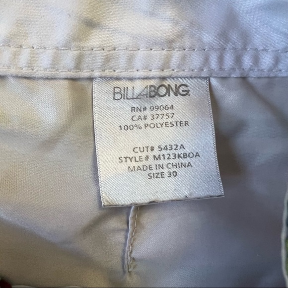 Billabong 30 Board Shorts Aztec Tribal Swim Trunks Outdoor Beach Pool 10" Inseam - Picture 4 of 9